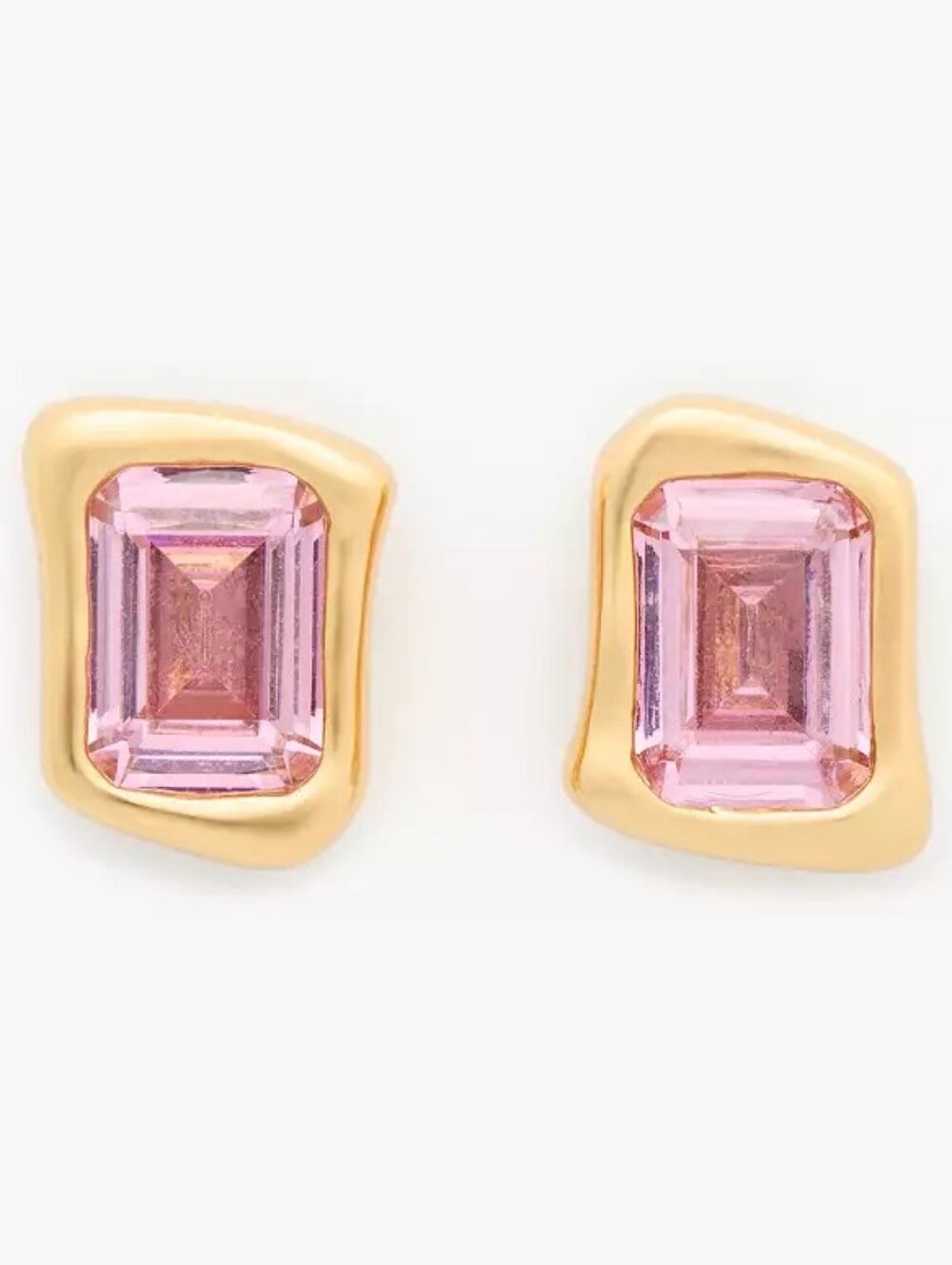 Molten Glass Pink Studs